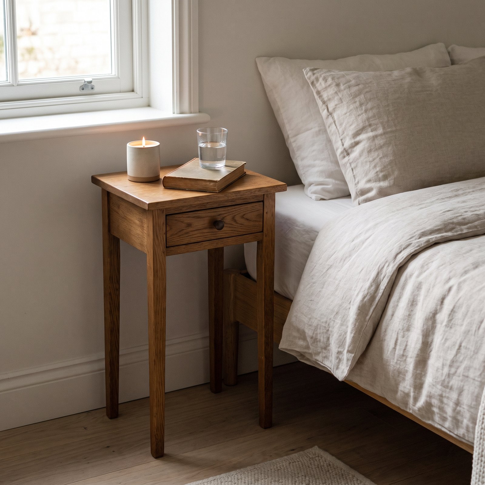 Slim Bedside Table