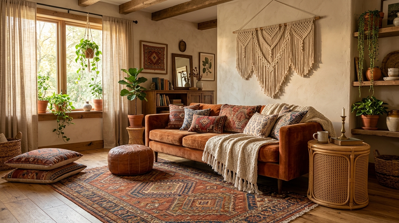 Read more about the article How to Style Bohemian Home Decor Without Overwhelming Your Space