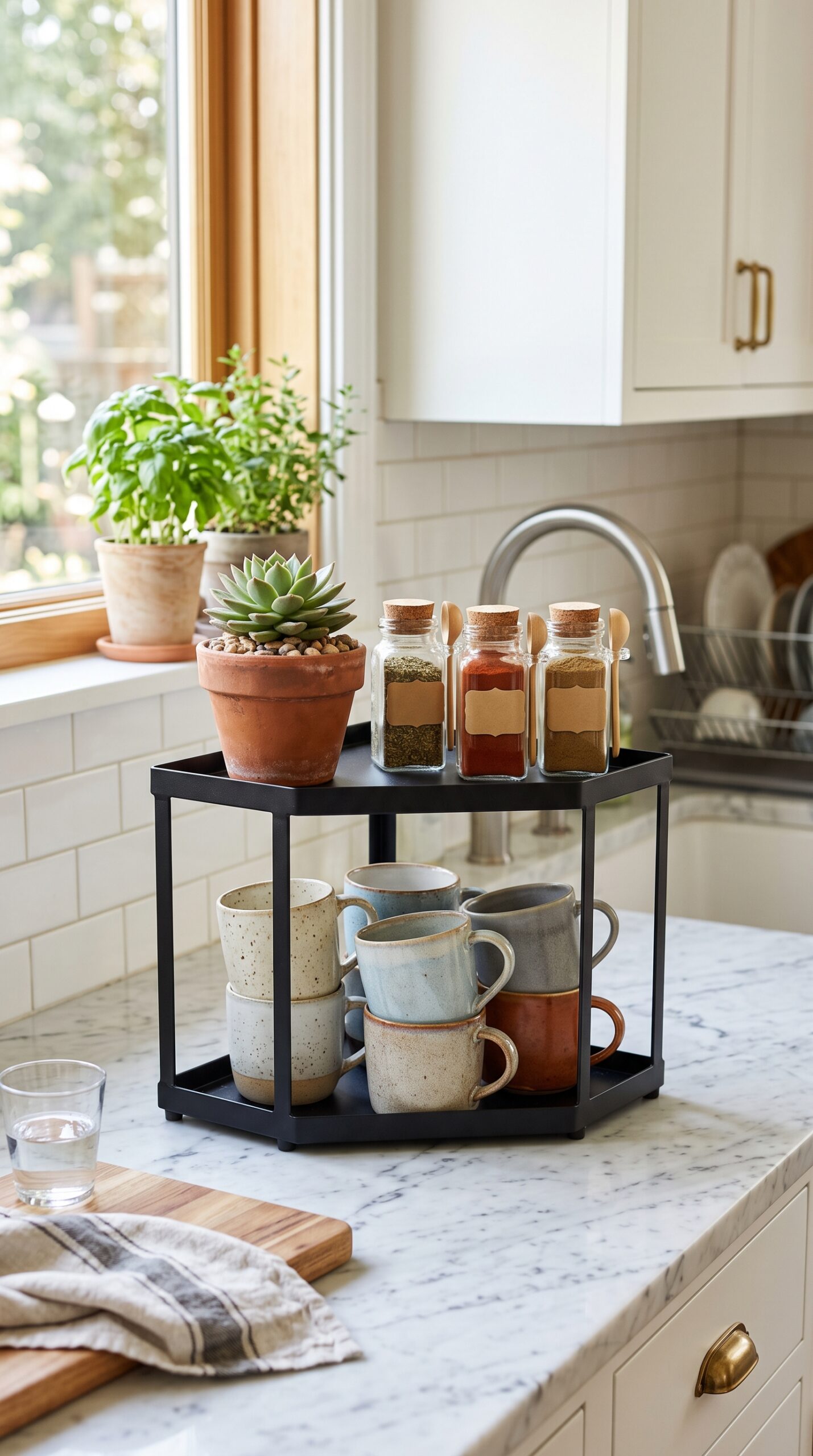 Two-Tier Corner Stand
