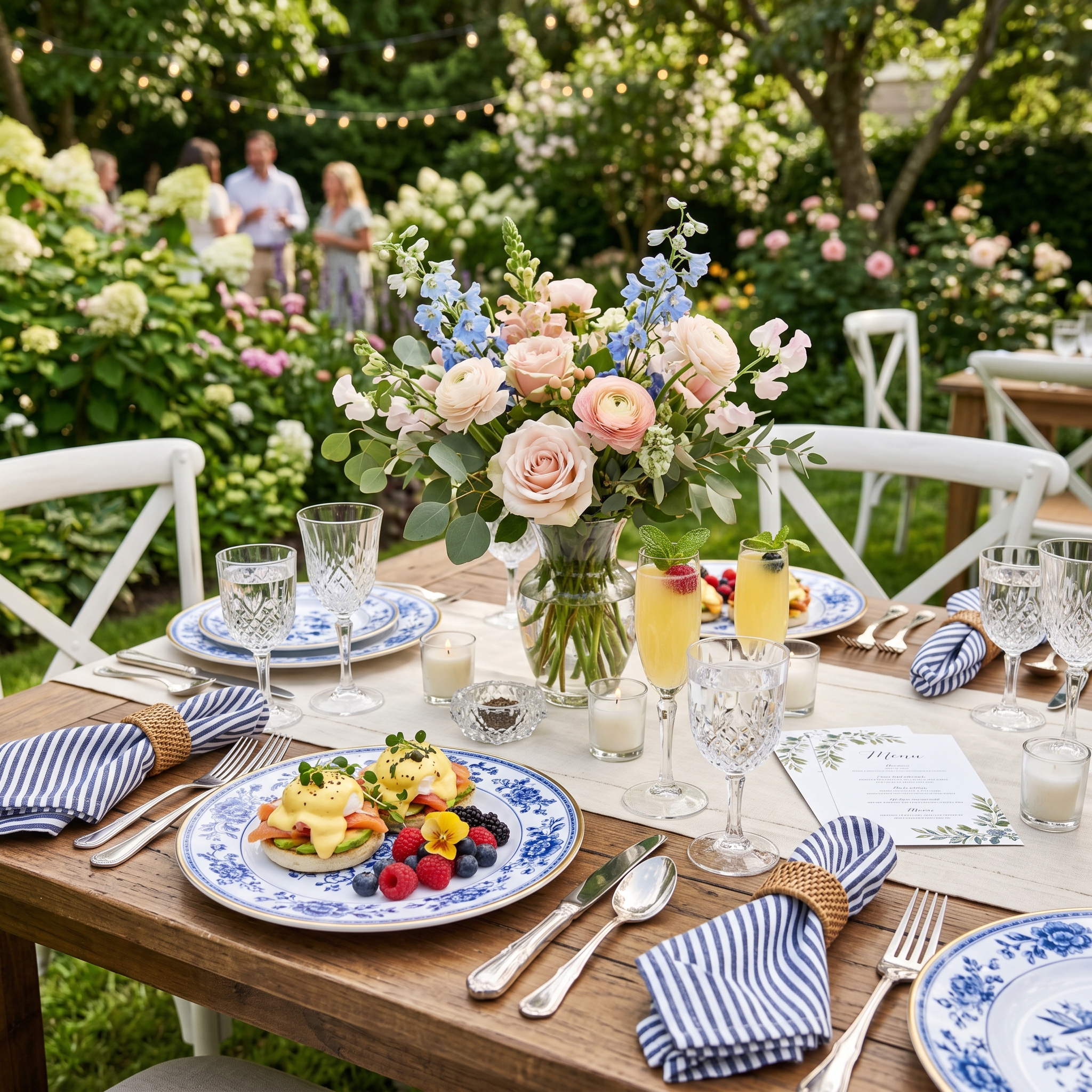Luxury Outdoor Dinnerware Melamine Set Service for 12