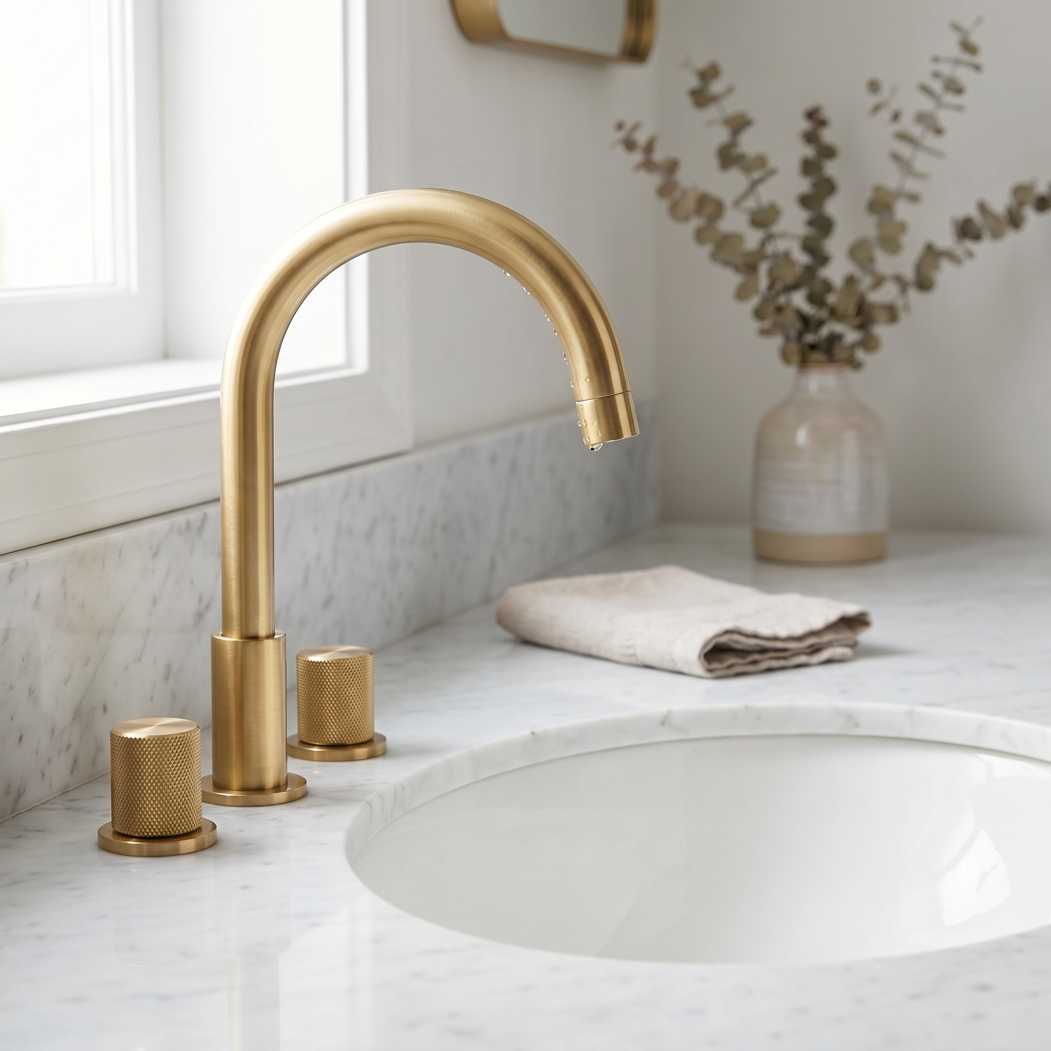 Kohler Brushed Gold Faucet