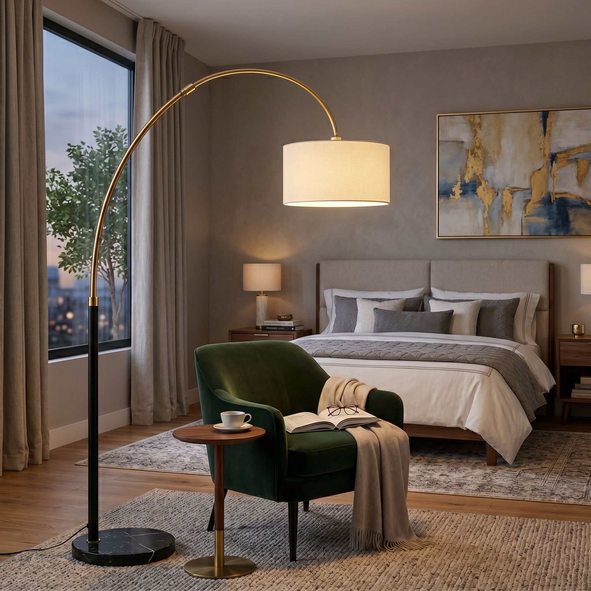 Adesso Trinity Arc Floor Lamp