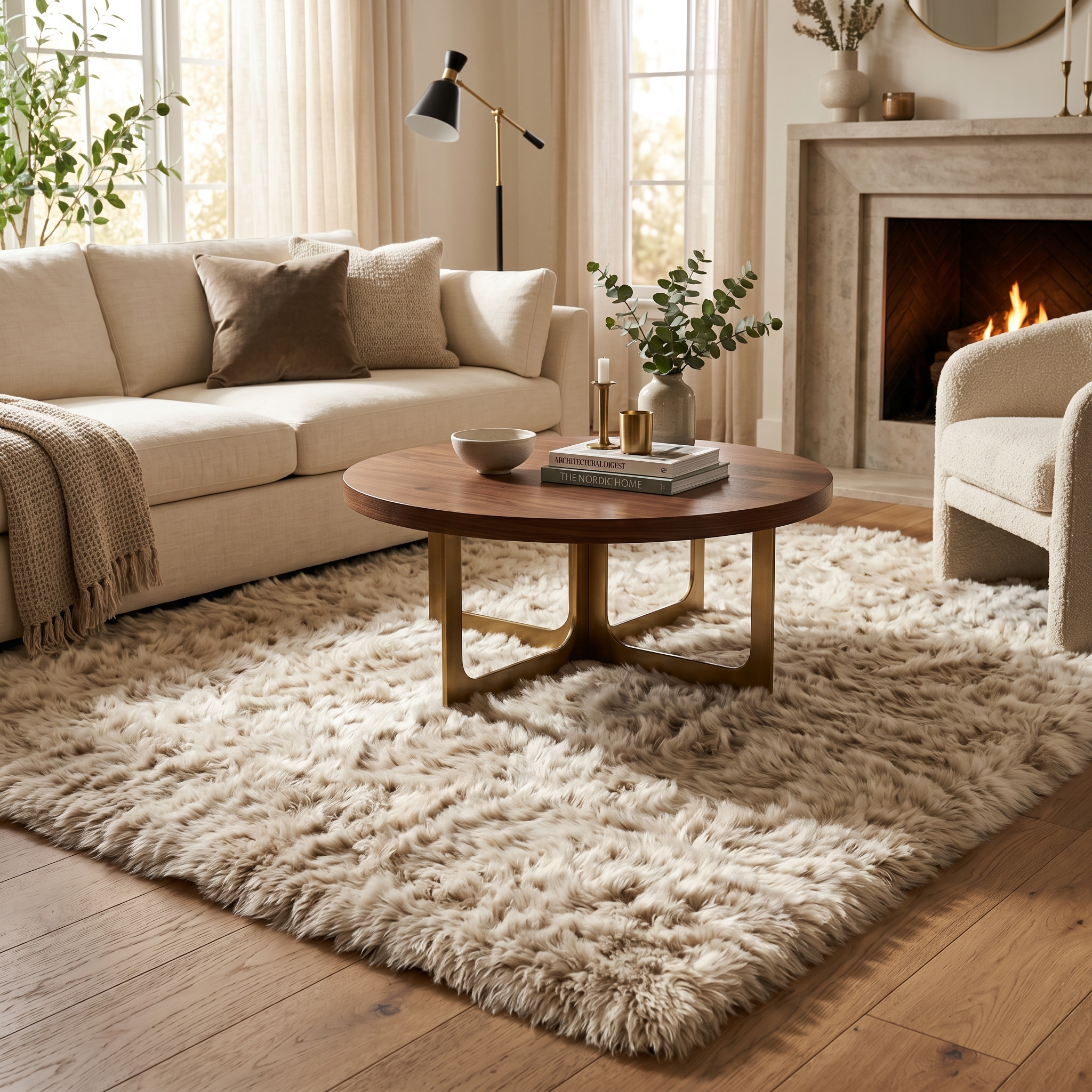 Faux Fur Area Rug