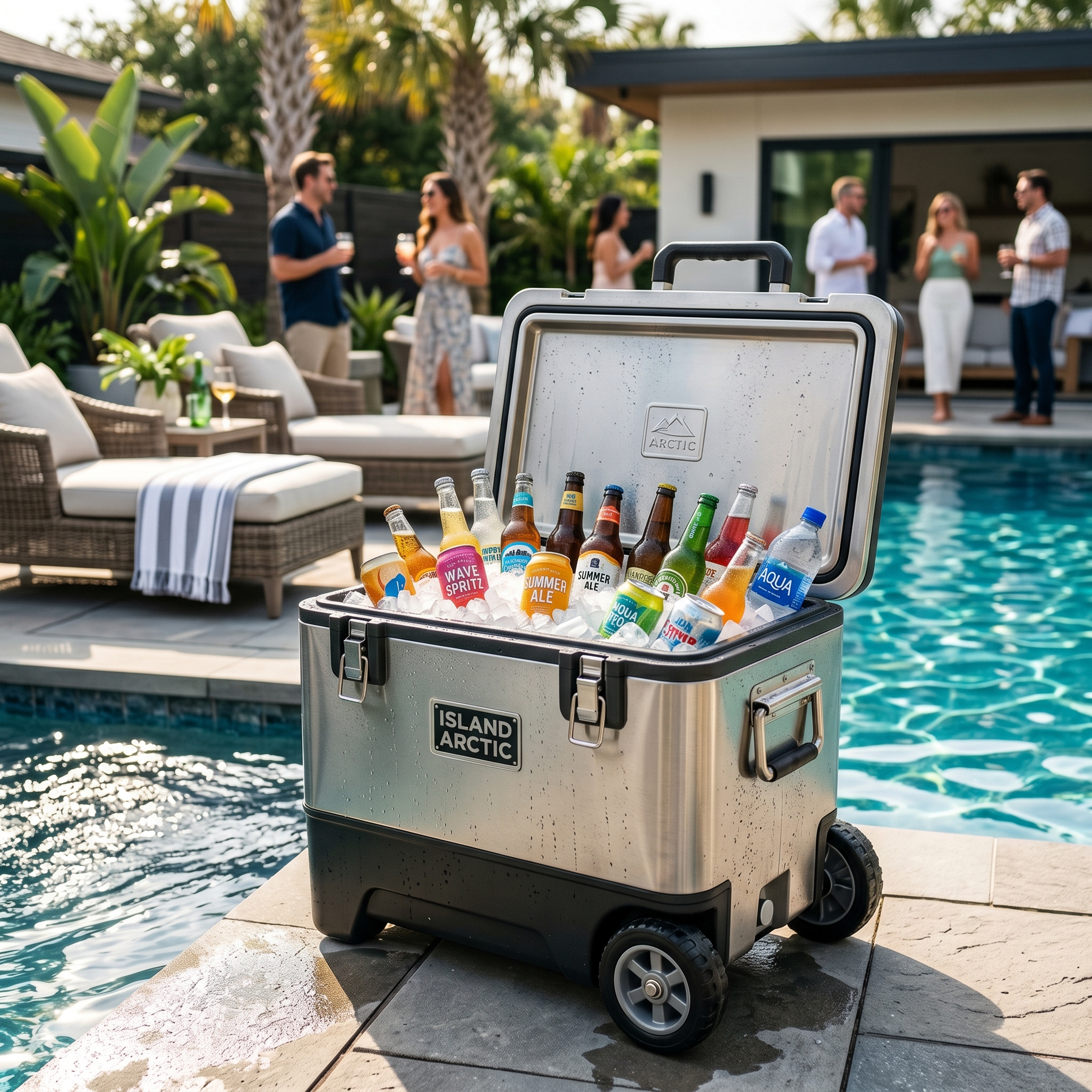 BREKX Hardshell Party Cooler with Wheels