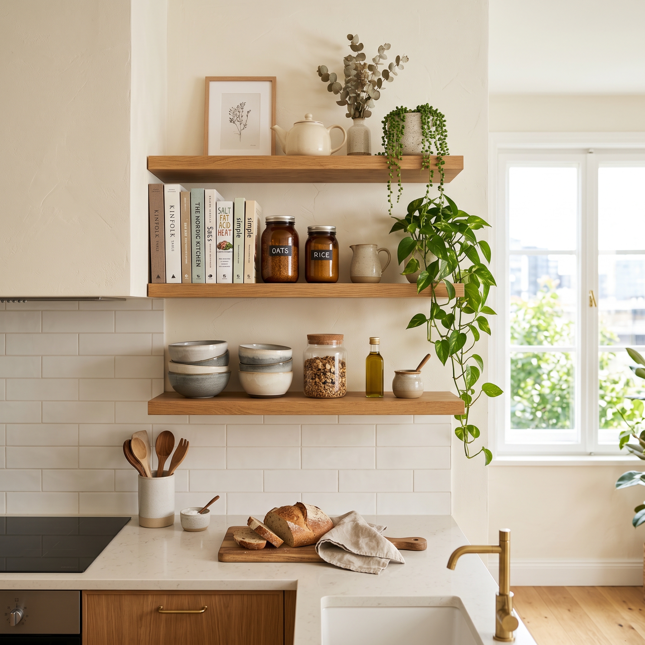 Floating Wall Shelves Set of 3