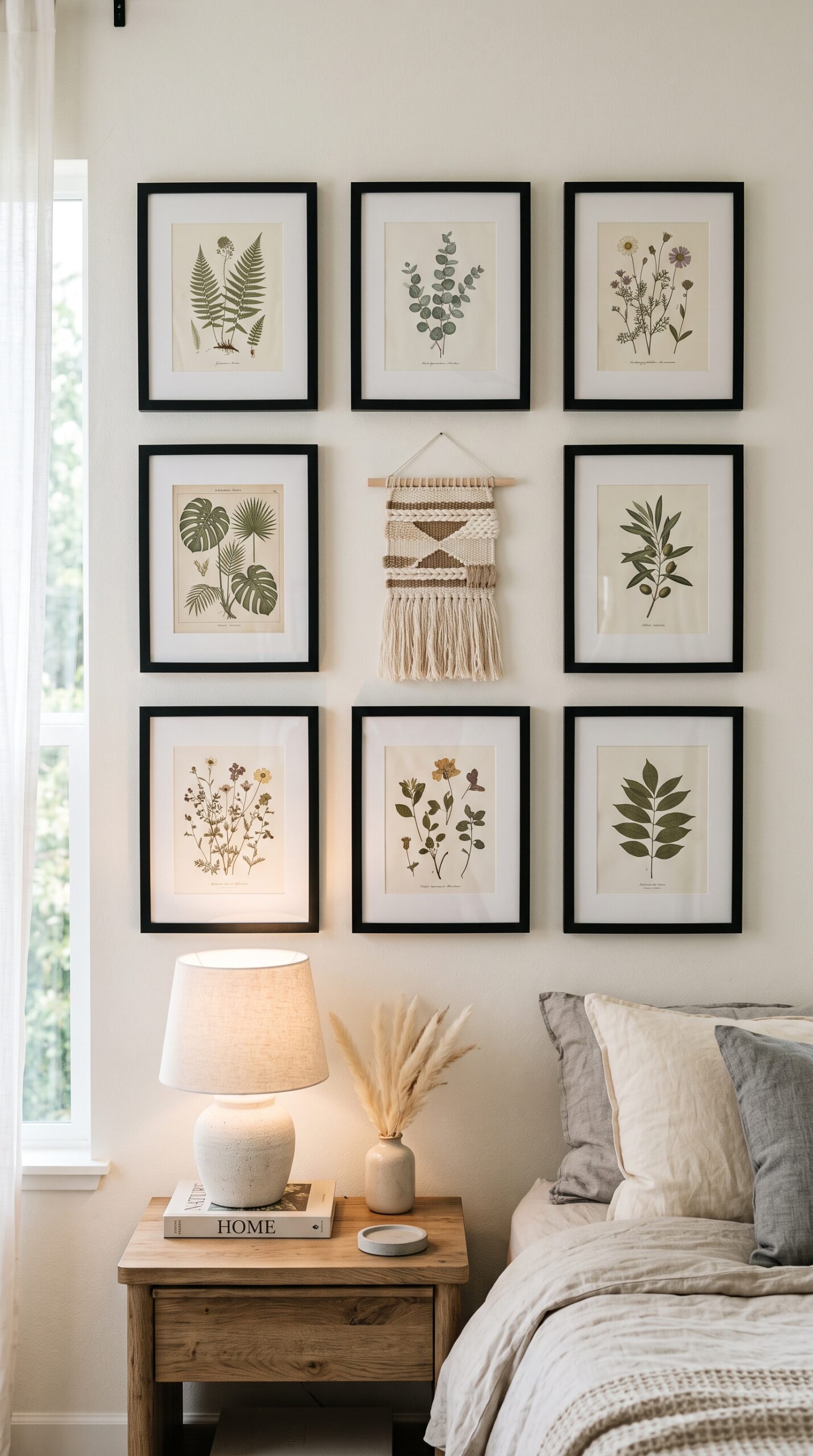 Bedroom Wall Decor Set (Gallery Wall Prints, Tapestries & Frames)