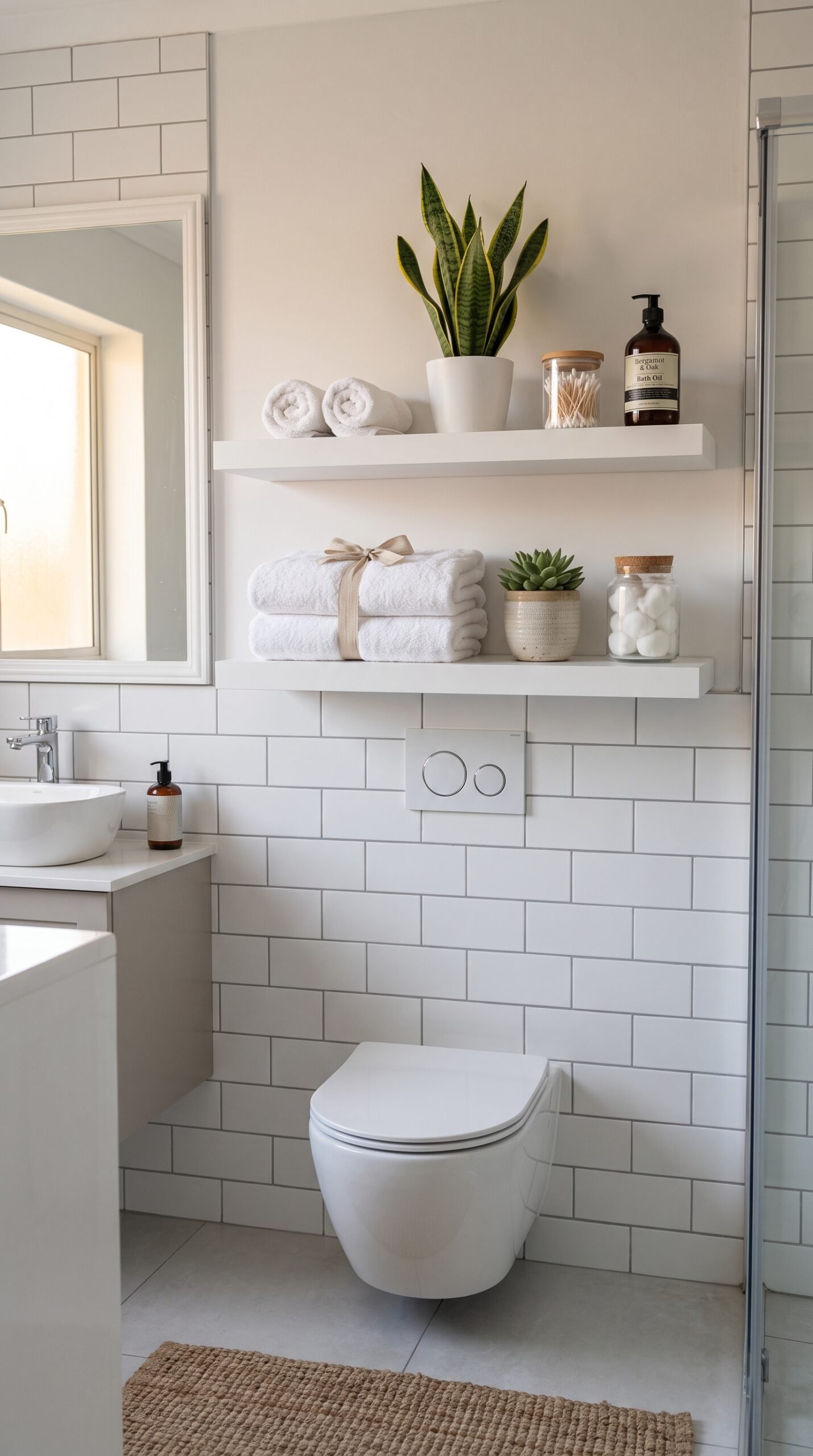 Bathroom Floating Shelves for Wall