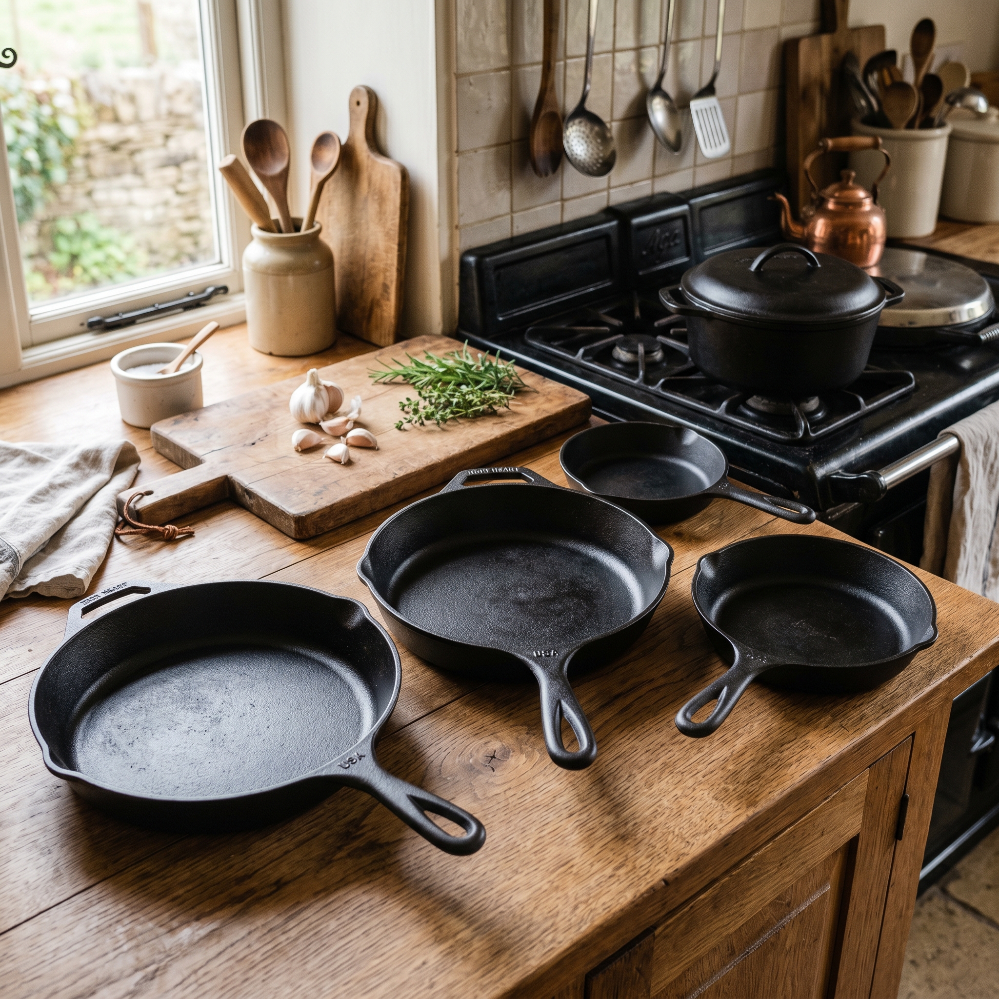 Cast Iron Skillet Set