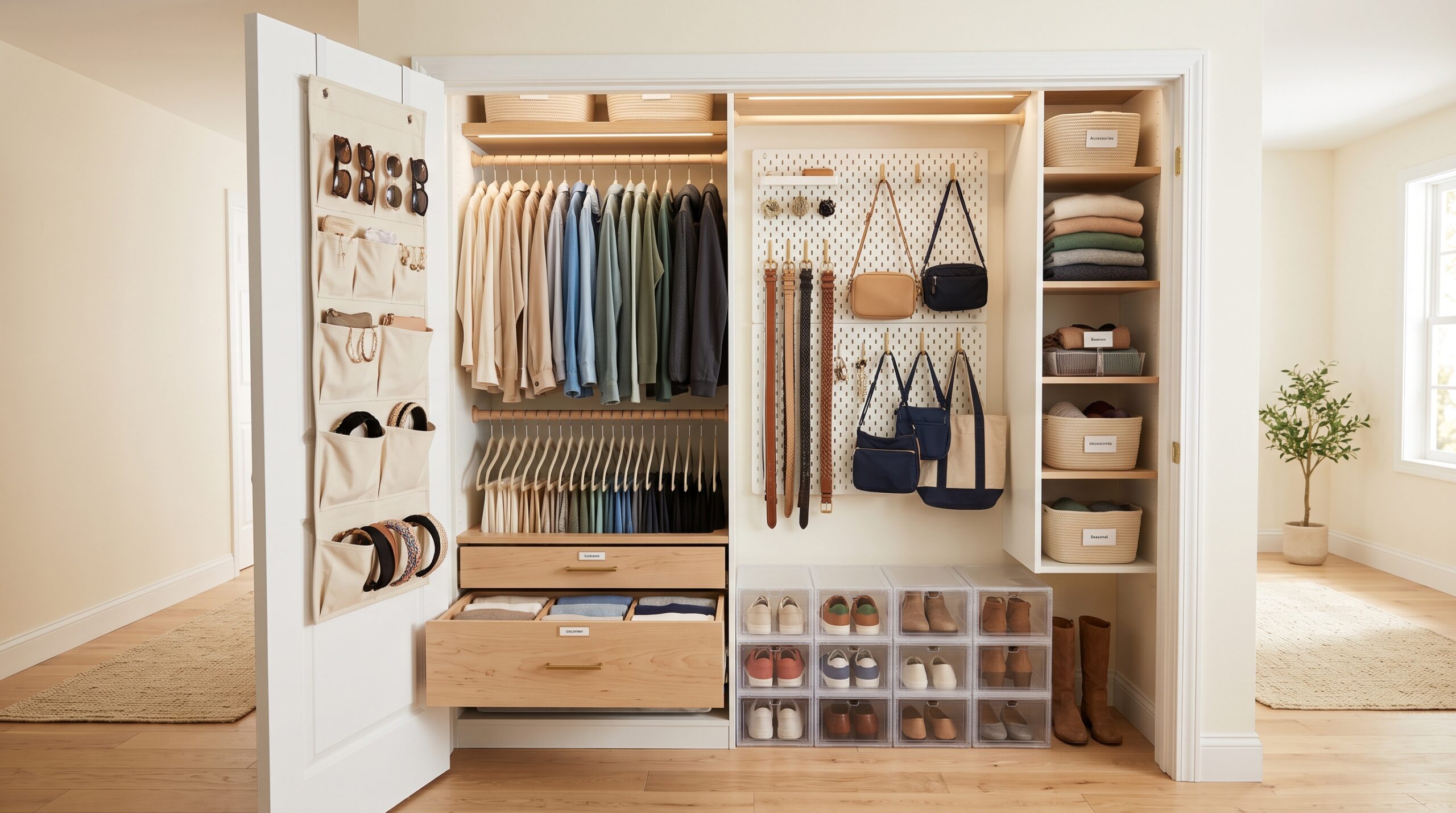 You are currently viewing Small Closet Organization Hacks That Actually Work: 12 Brilliant Fixes