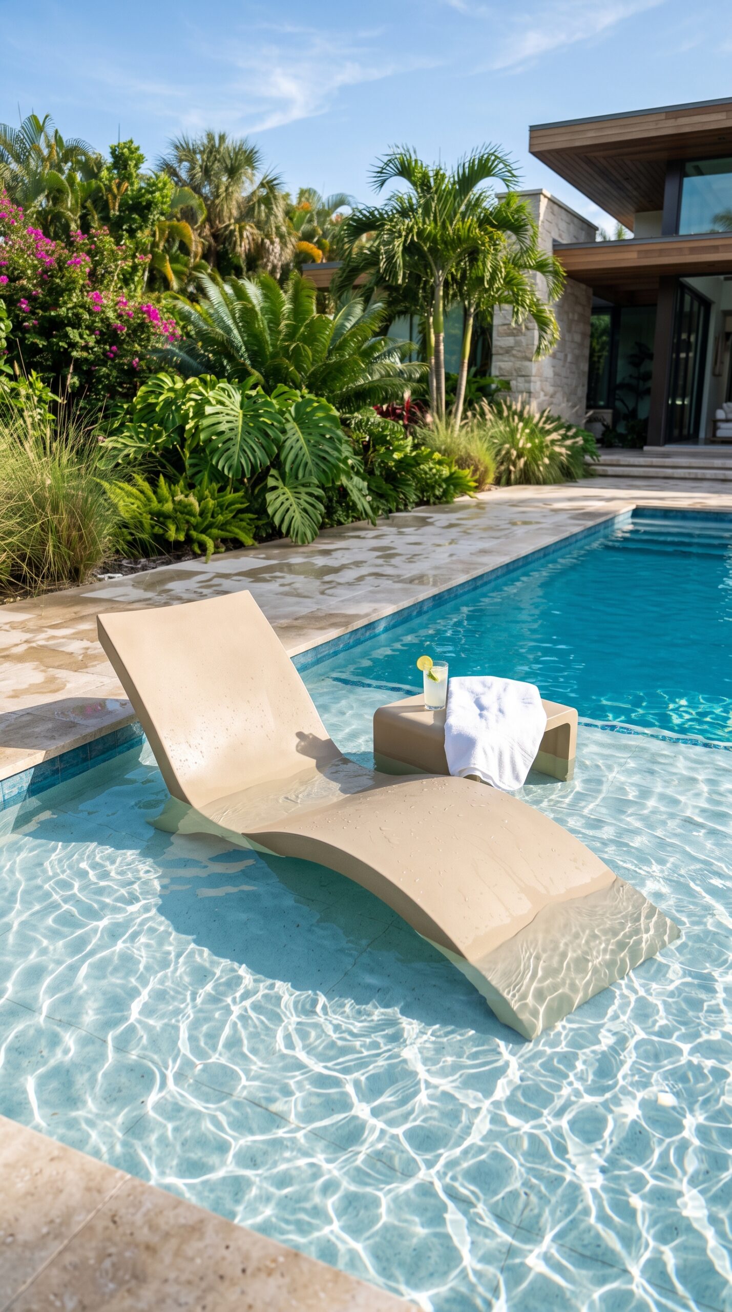 Ledge Lounger Signature In-Pool Chaise Lounge