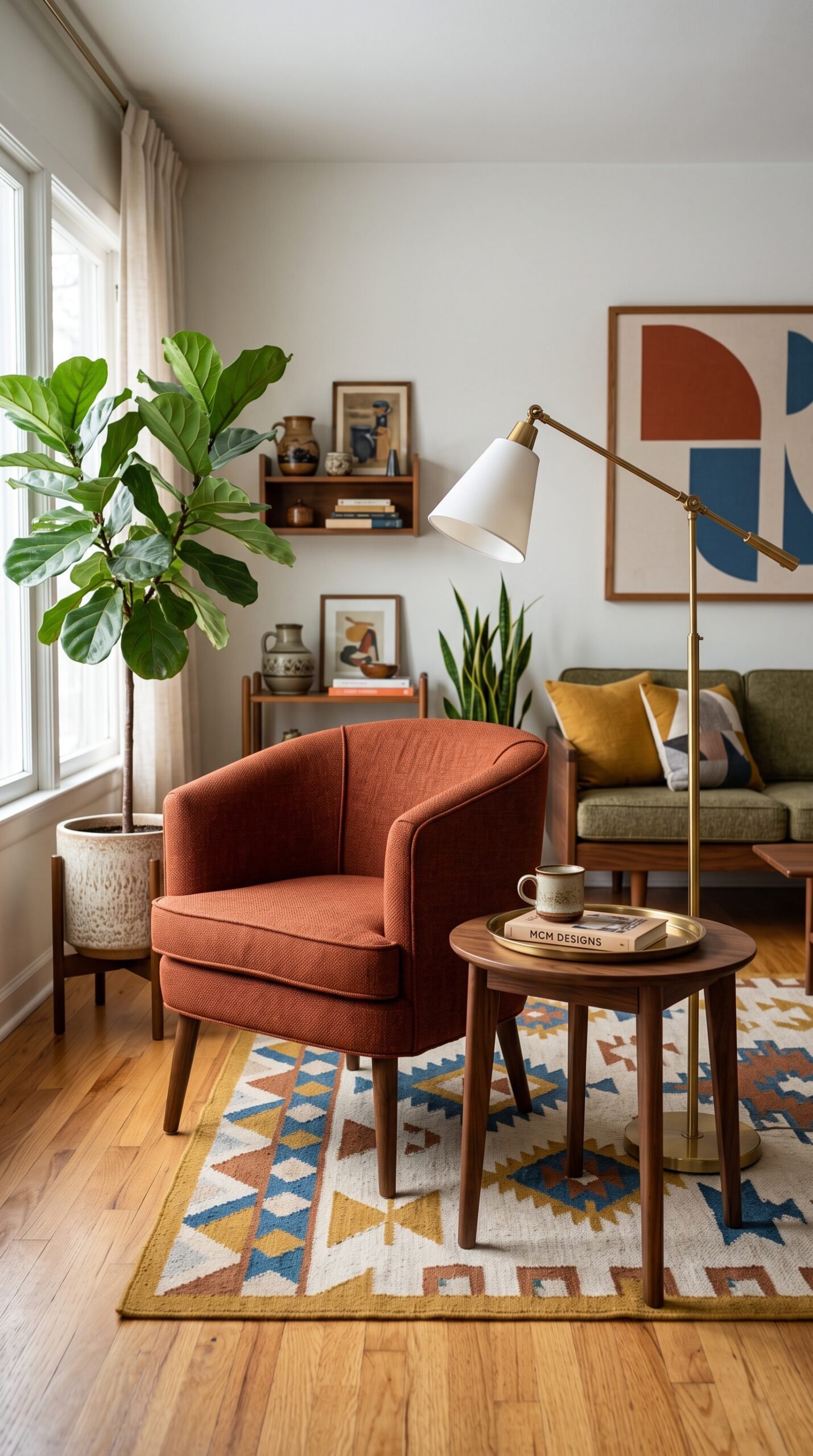 Rivet Revolve Modern Upholstered Accent Chair