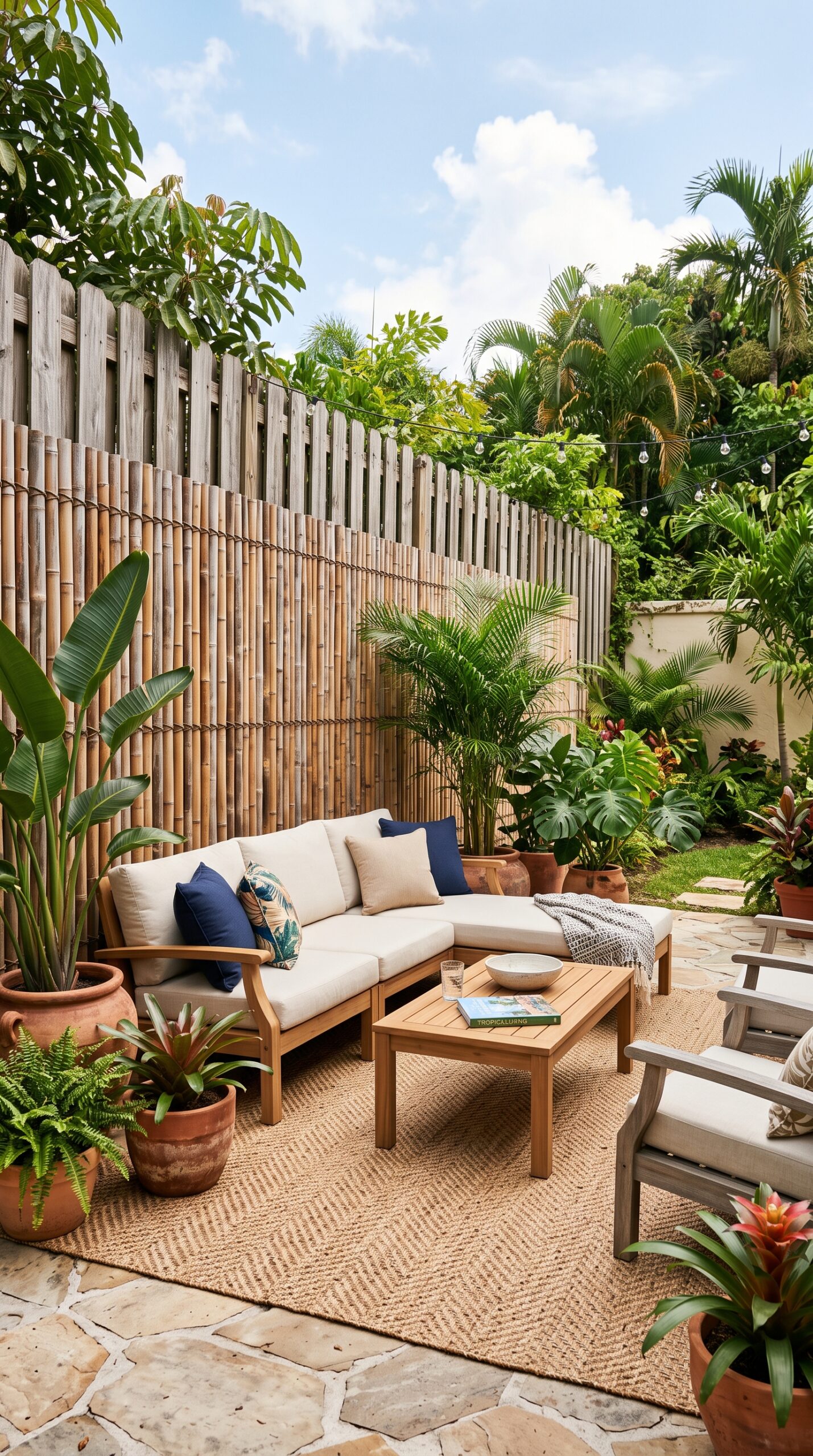 Expandable Bamboo Privacy Screen Roll