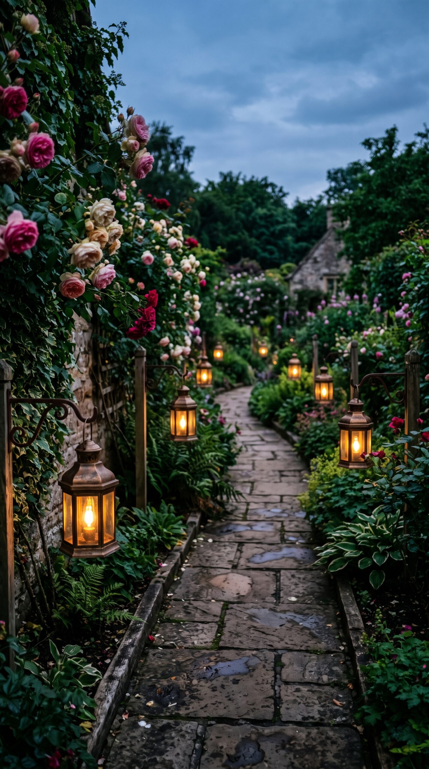 Large Decorative Lantern Set