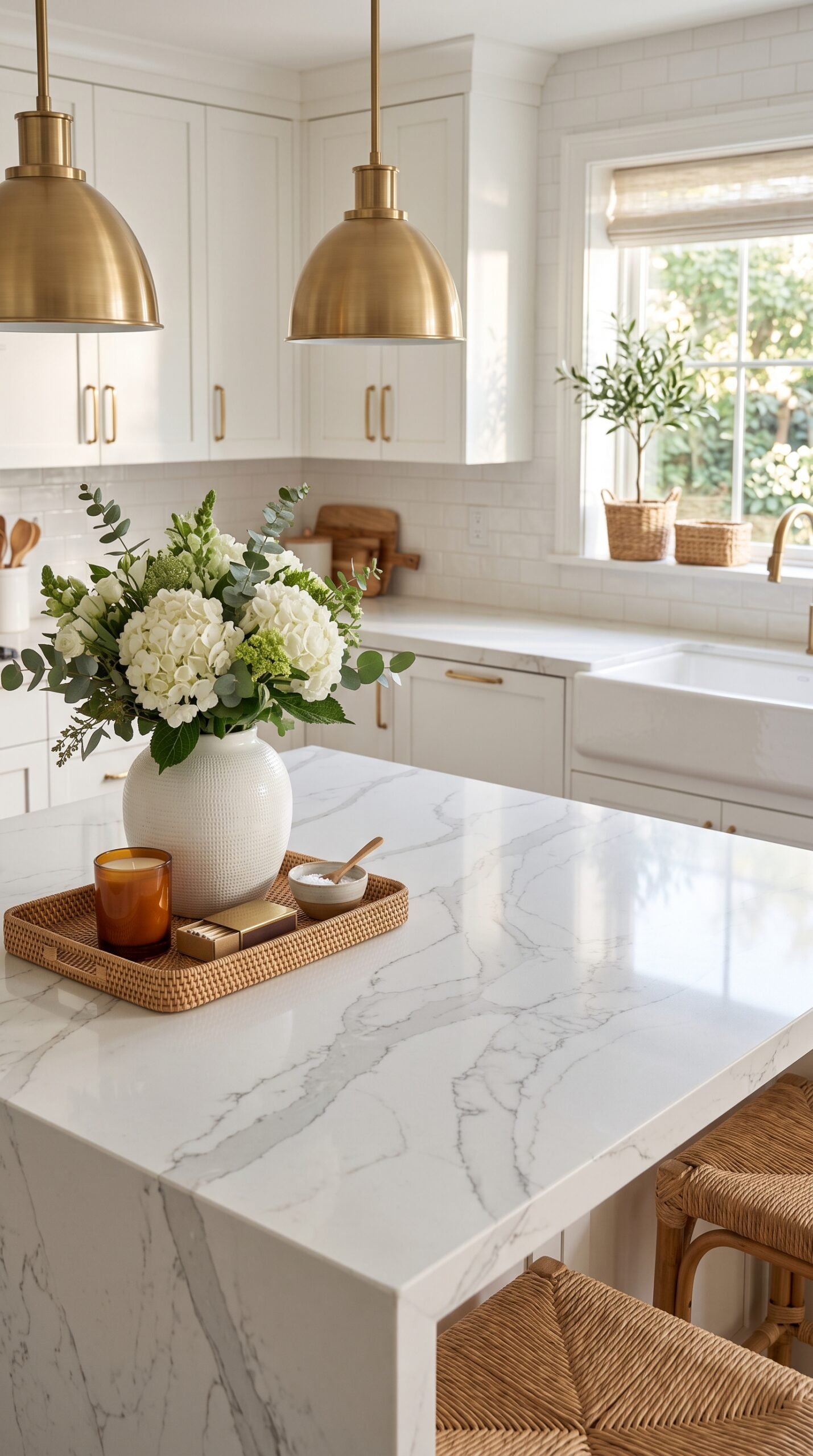 Calcutta Quartz Countertop Sample Kit
