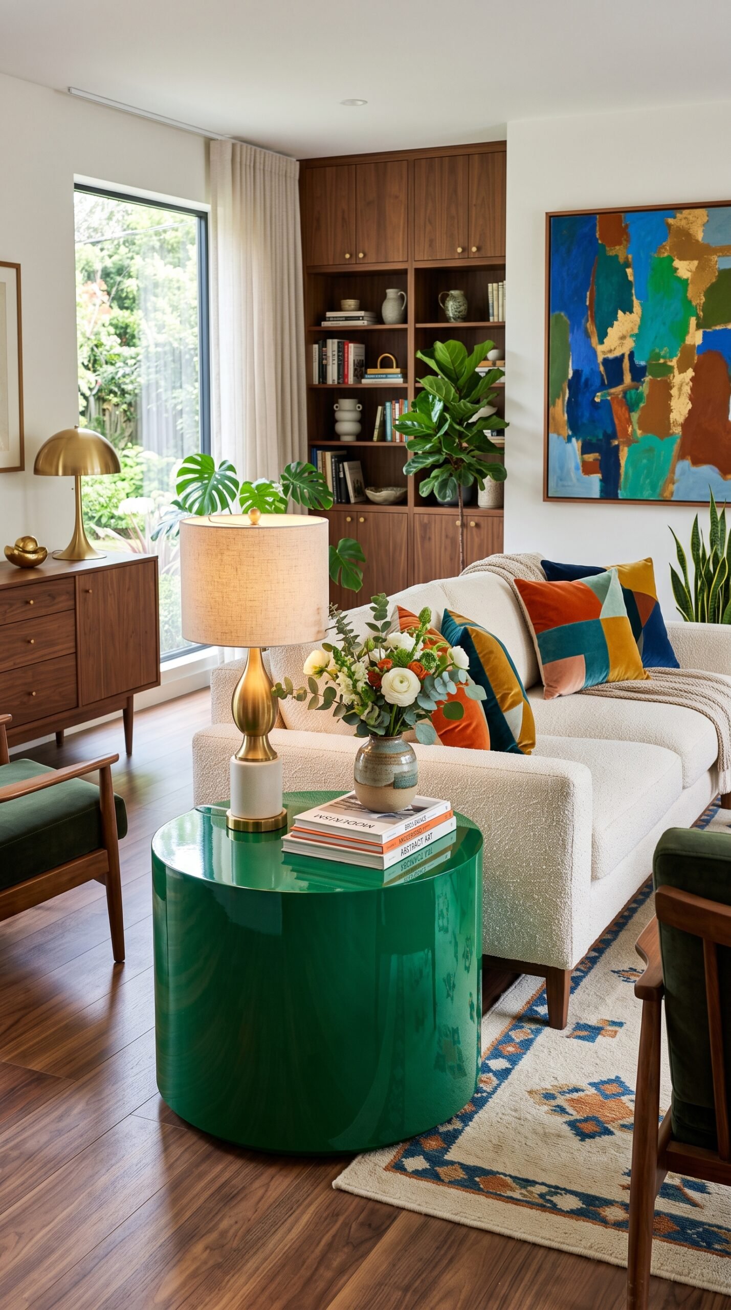 Jonathan Adler Malachite Lacquer Side Table