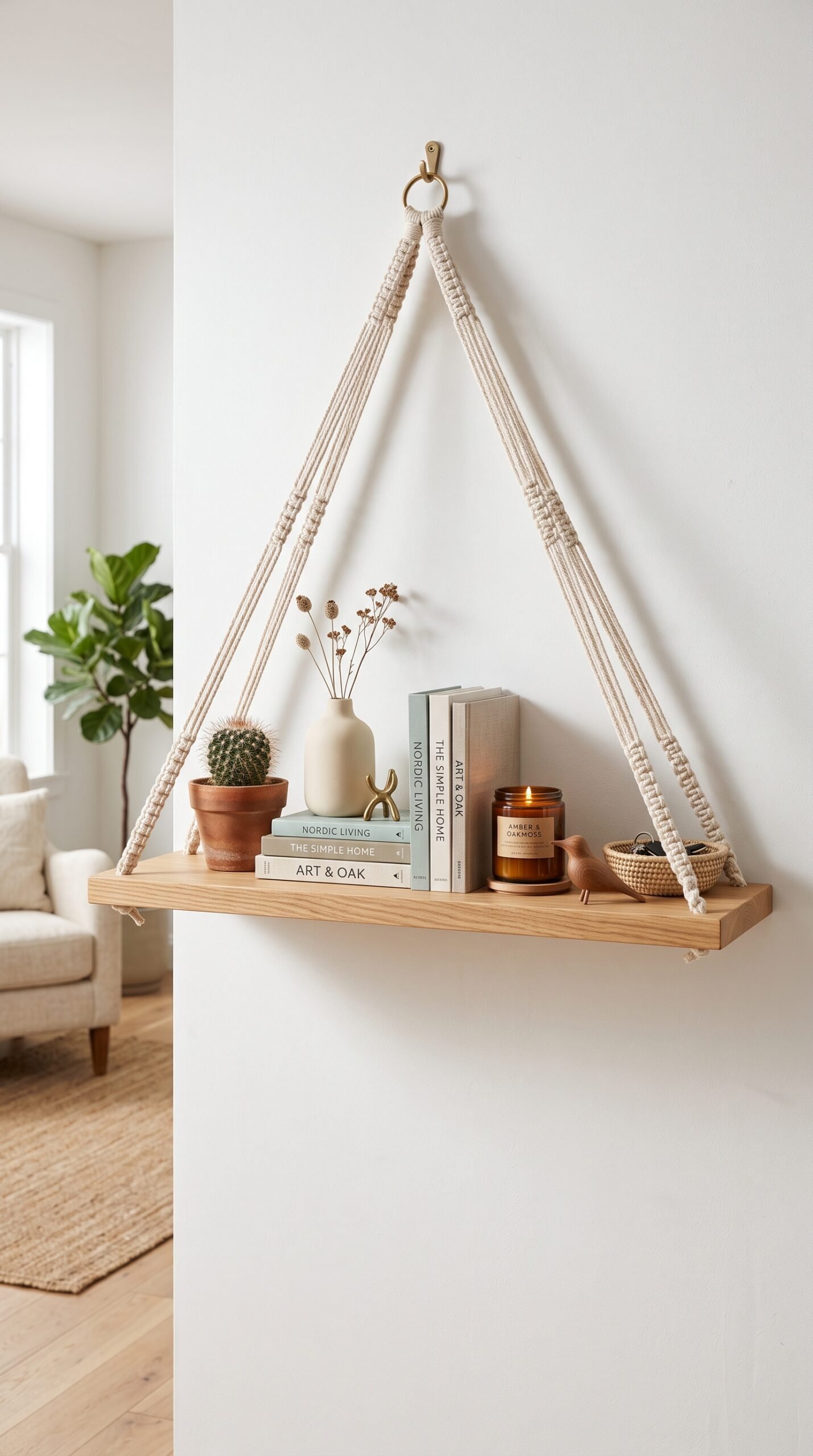 Mkono Macrame Wall Hanging Decor