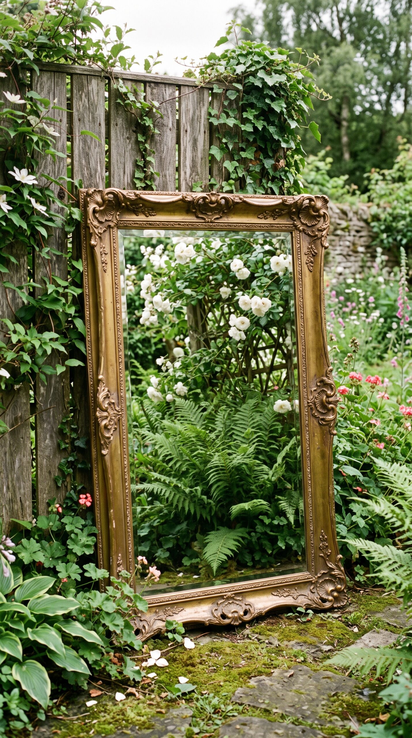 Vintage Gold Wall Mirror