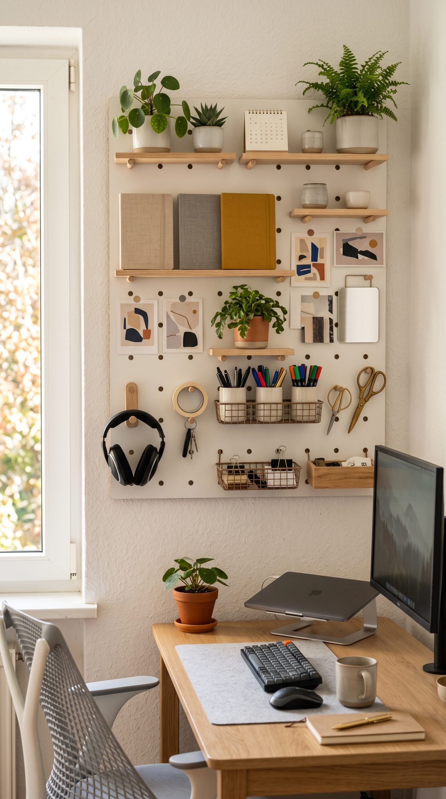 Pegboard Wall Organizer Kit