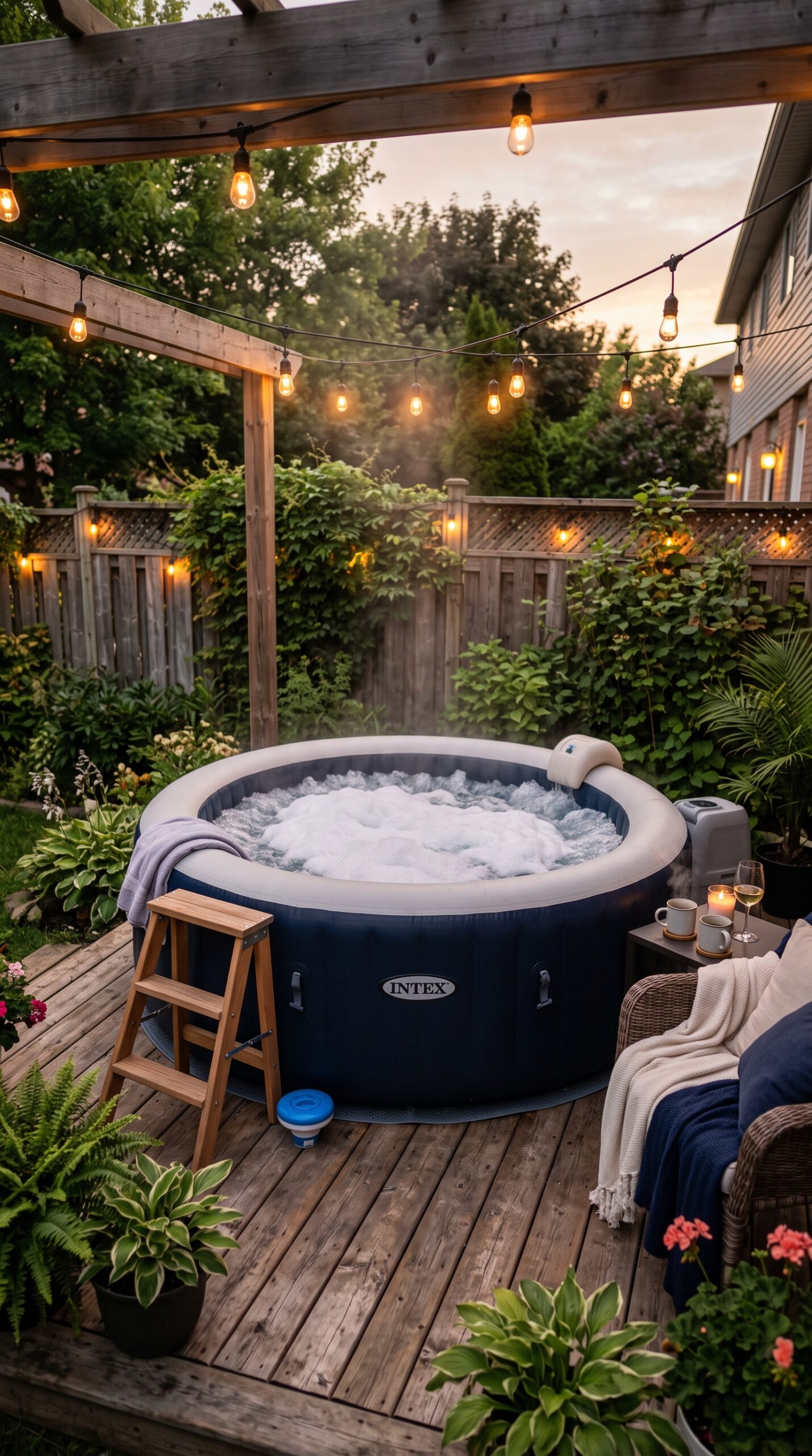 Intex PureSpa 4-Person Bubble Jet Portable Hot Tub