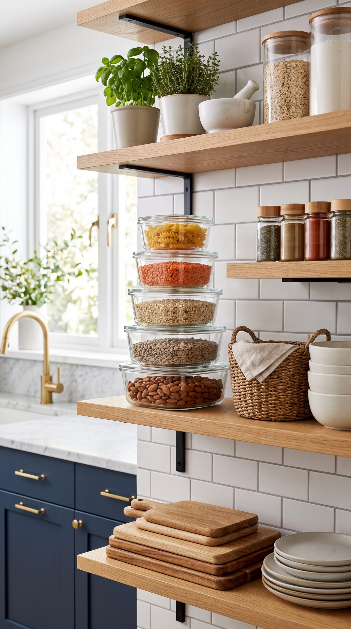 Nesting Glass Food Storage Container Set
