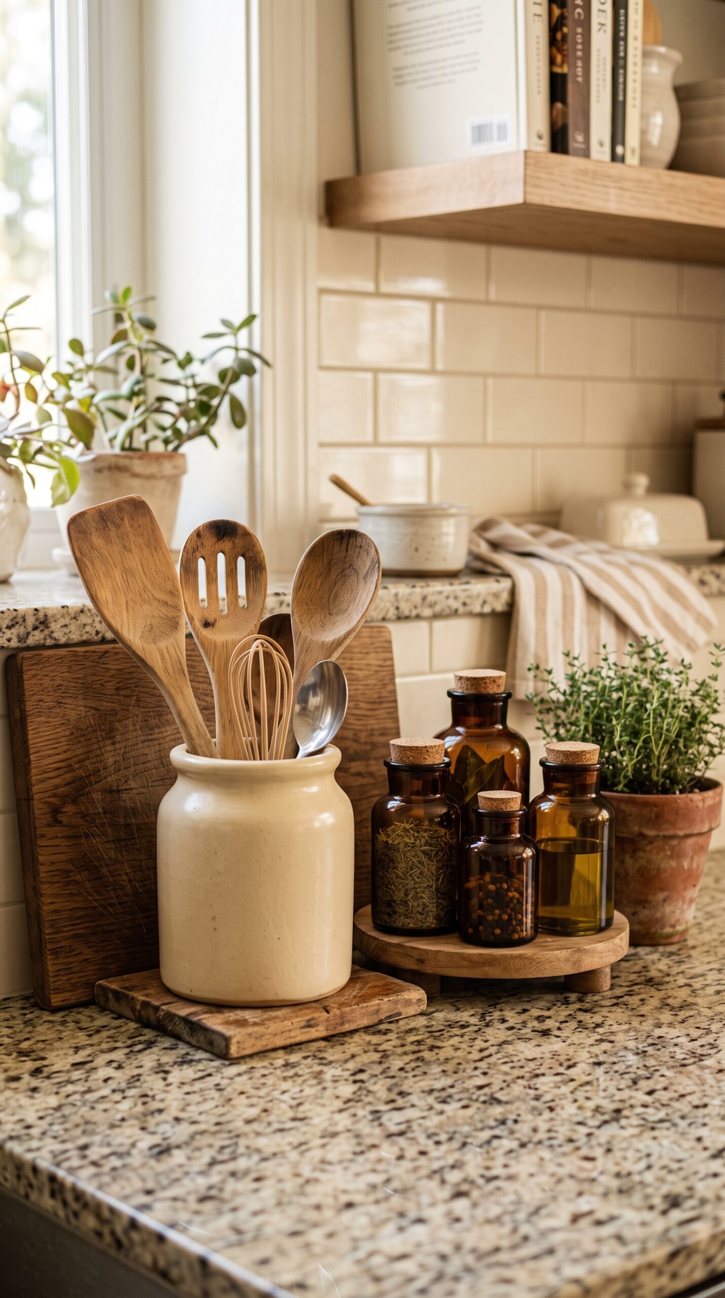 Hearth & Grain Ceramic Utensil Crock
