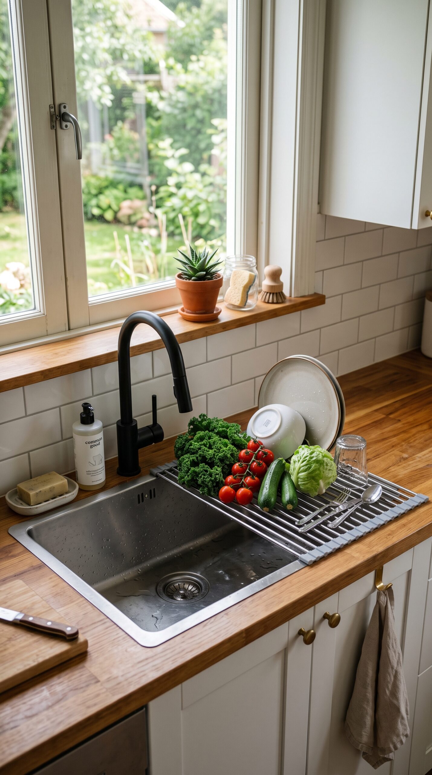 Over-the-Sink Roll-Up Drying Rack