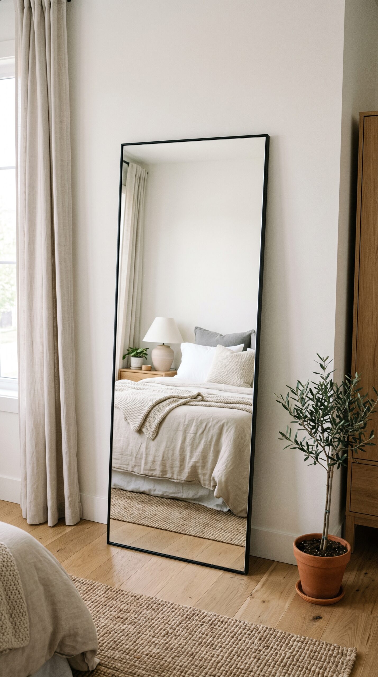 Full-Length Leaning Mirror