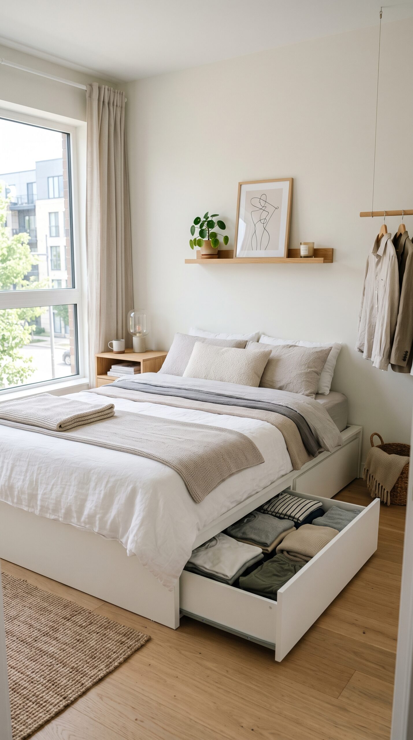 Platform Bed with Storage Drawers