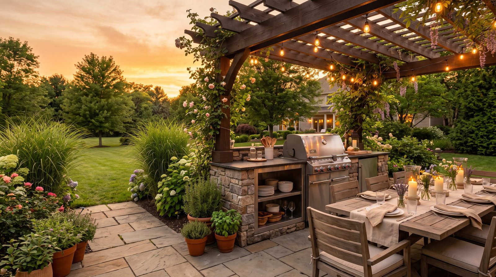 You are currently viewing Best Outdoor Kitchen Designs for Every Budget & Backyard Size