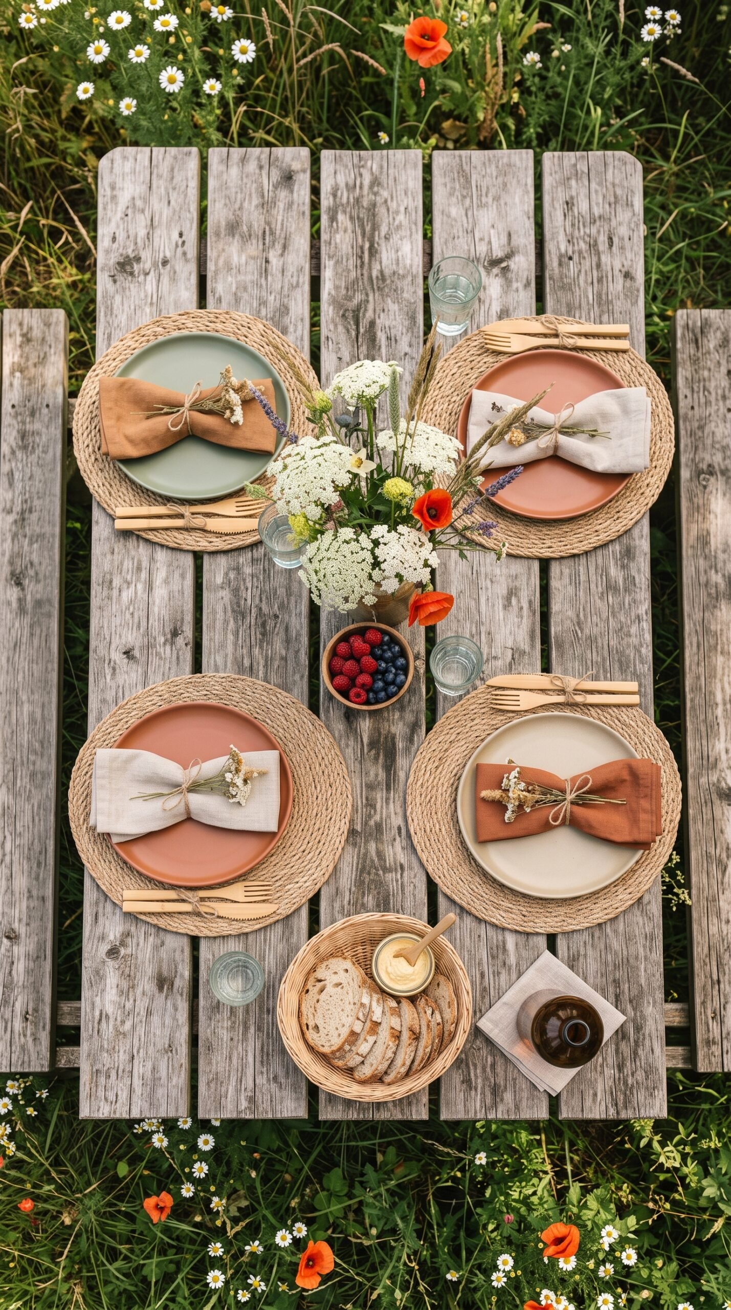 Boho Picnic Tableware Set