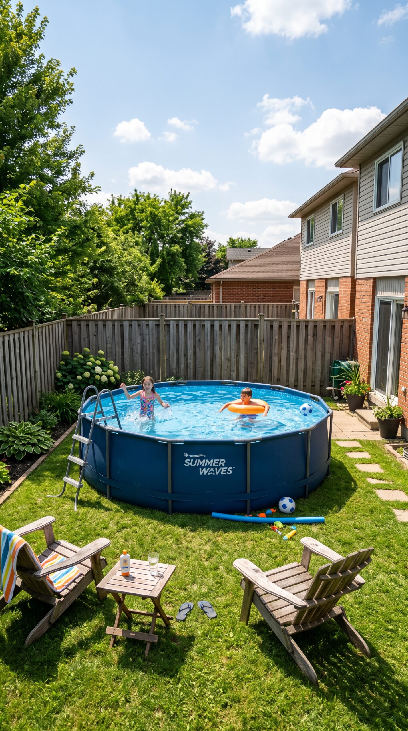 Summer Waves Elite 14ft x 42in Metal Frame Pool