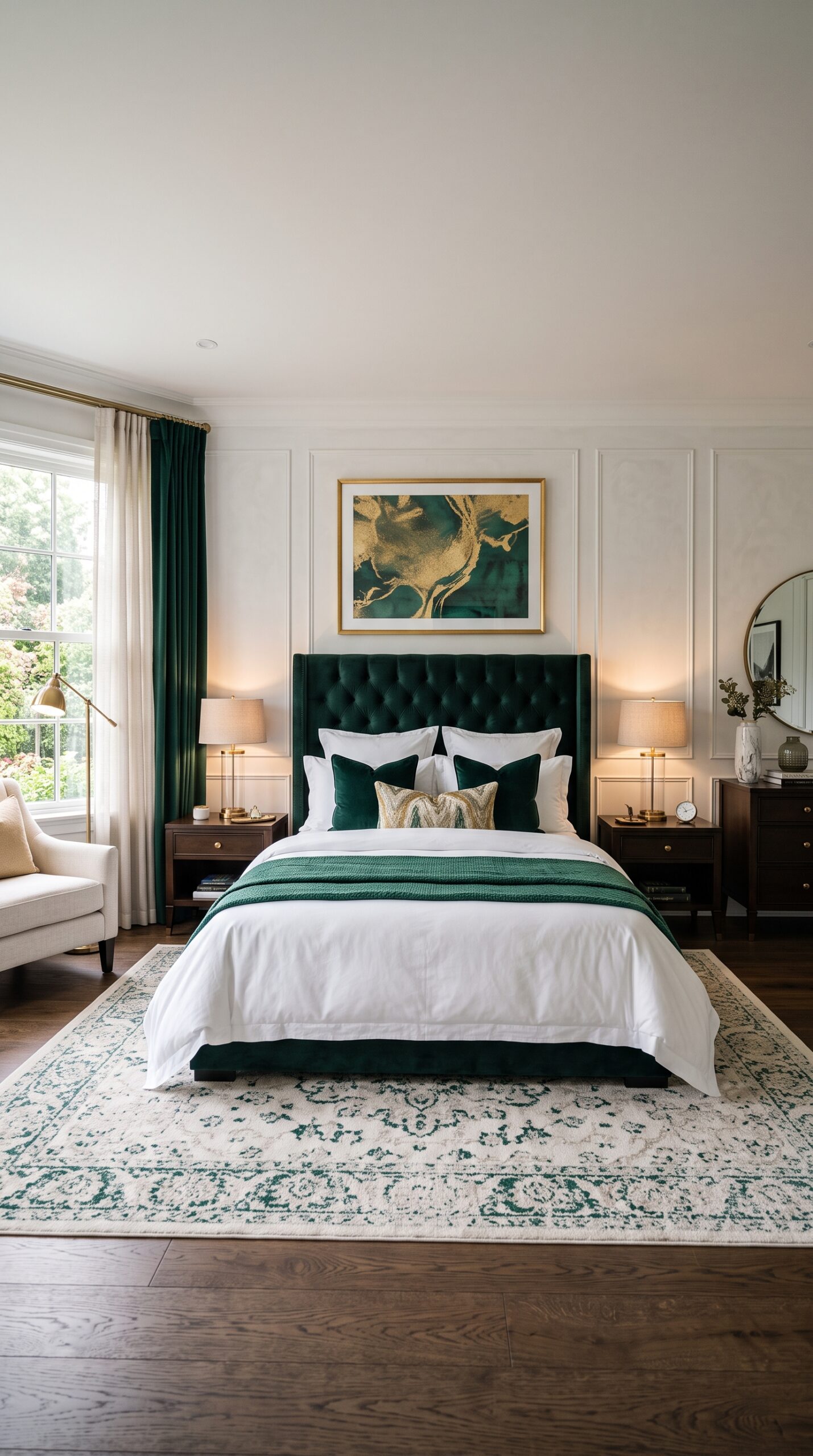 Velvet Upholstered Headboard