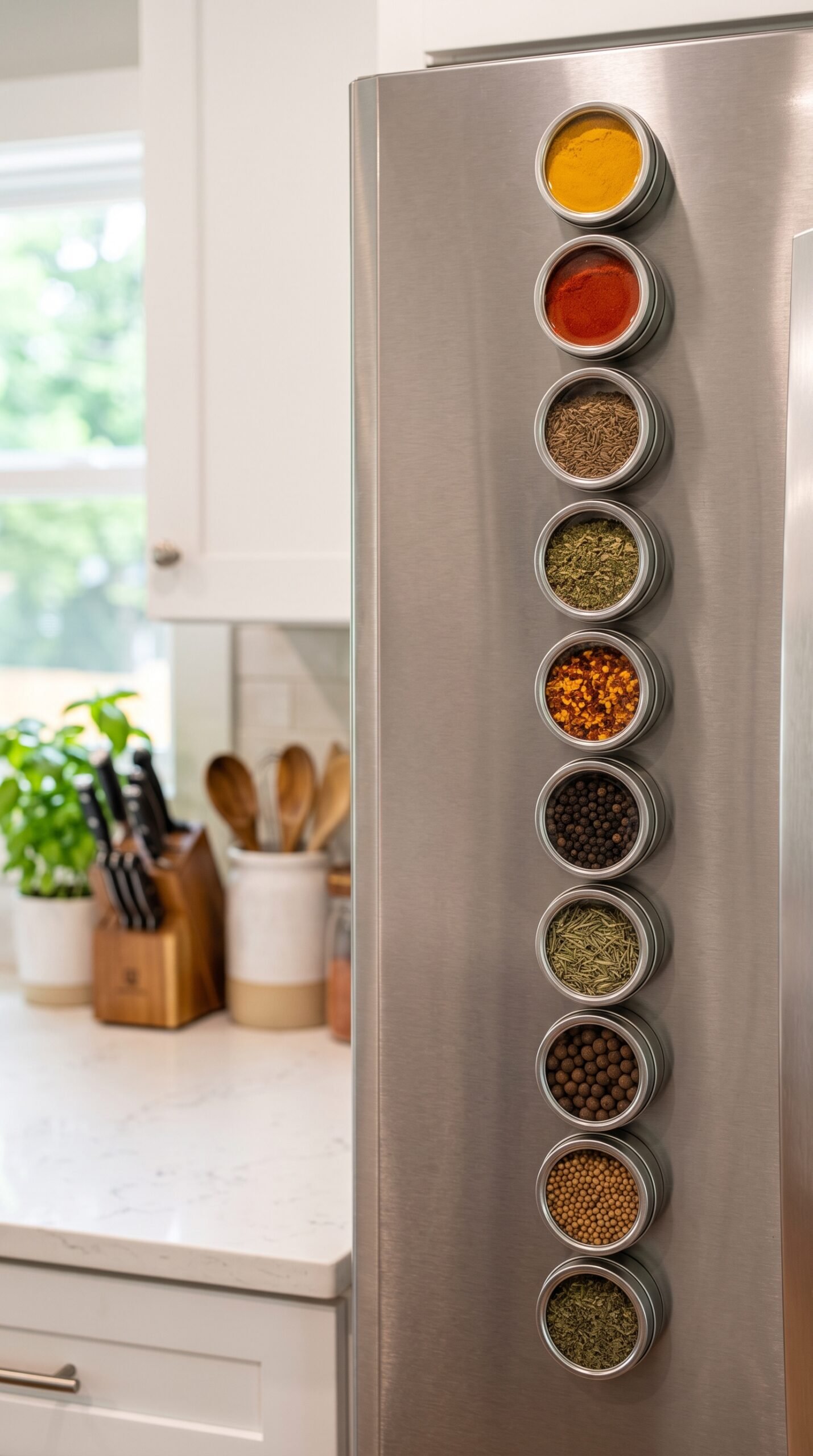 Magnetic Spice Rack Tins