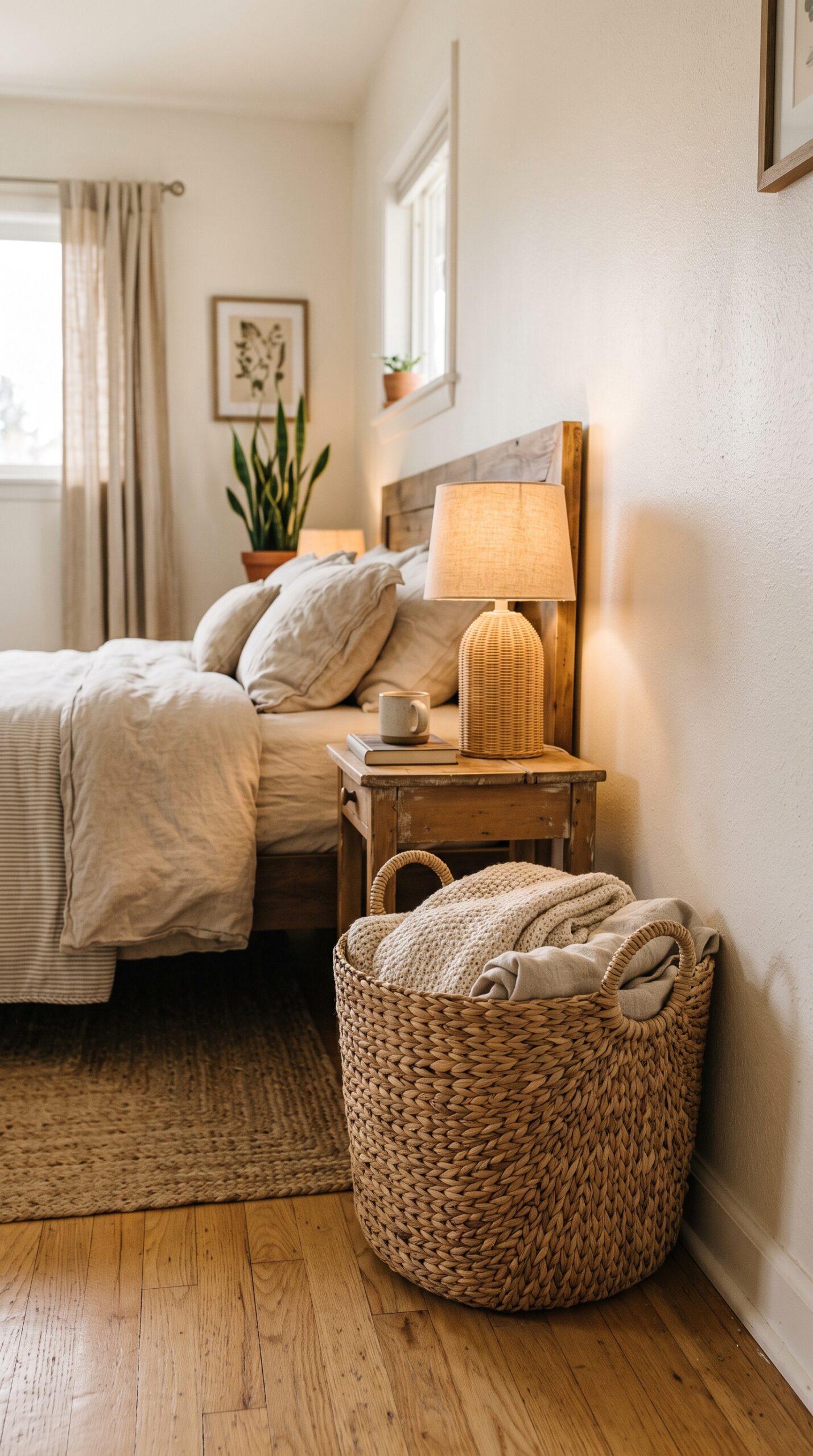 Woven Seagrass Storage Basket