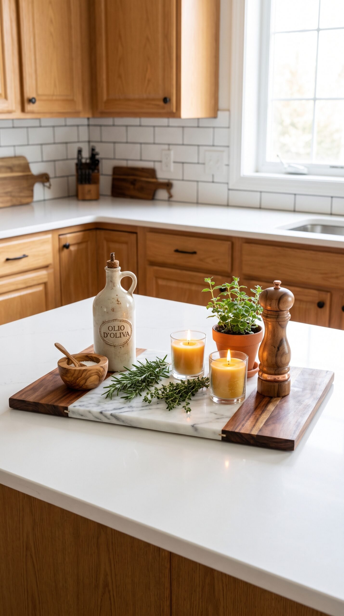 Wood Serving Board with Handles