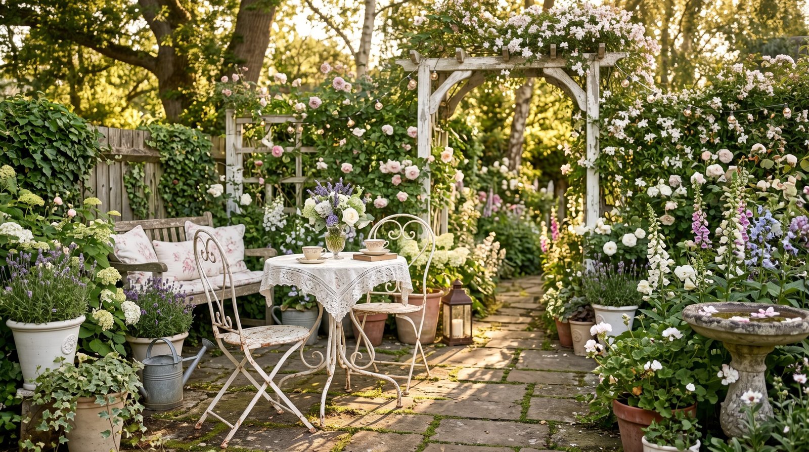 Read more about the article Vintage Garden Ideas: How to Create a Charming Shabby Chic Outdoor Space