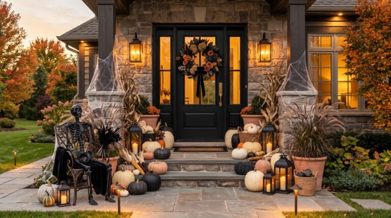 Halloween Front Porch Ideas the Pros Actually Pull From