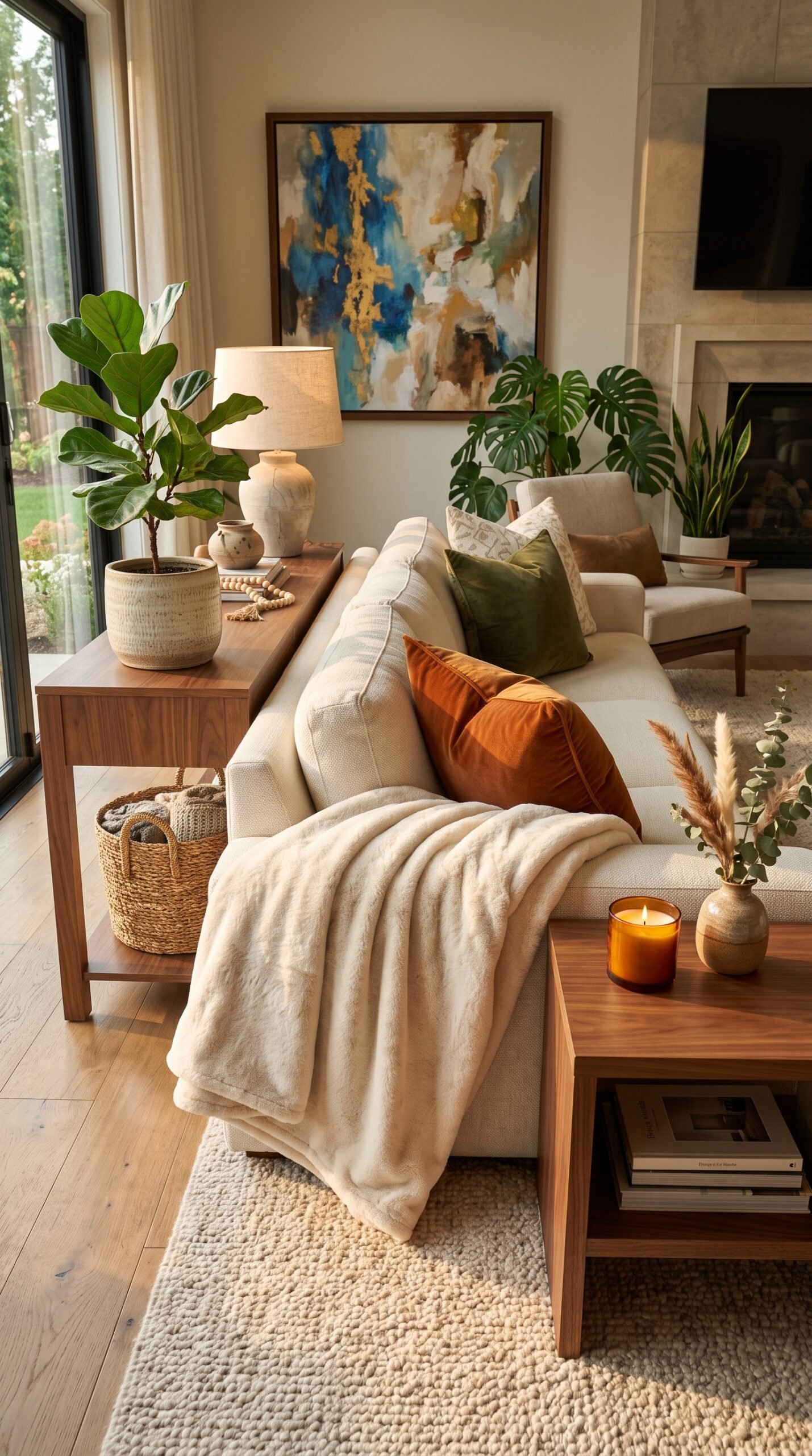 Faux Cashmere Fleece Blanket
