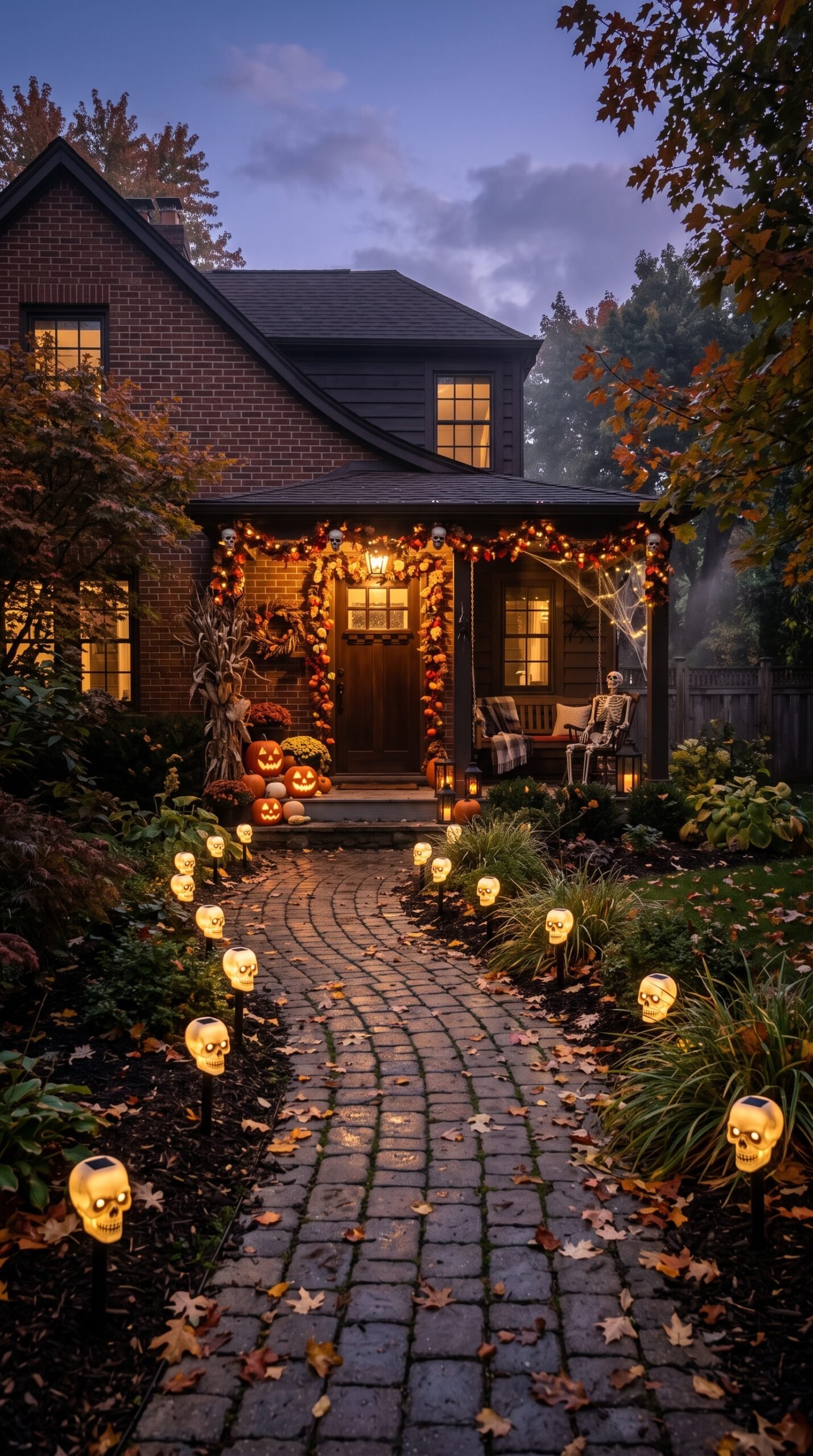 Solar Skull Pathway Lights
