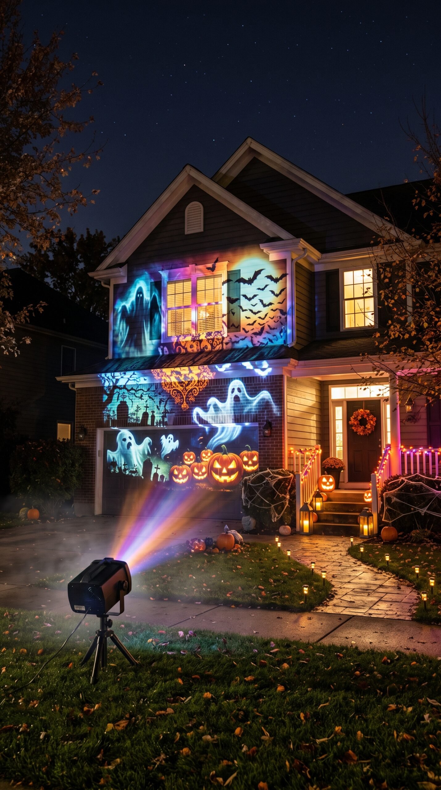Halloween projector lights outdoor